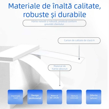 Cutie de ambalare cadouri de Anul Nou din carton, personalizabilă; 230 GSM; imprimare offset, serigrafie, embosare, UV, ștampilare cu aur/silver; imprimare logo disponibilă; dimensiuni interne și externe personalizabile