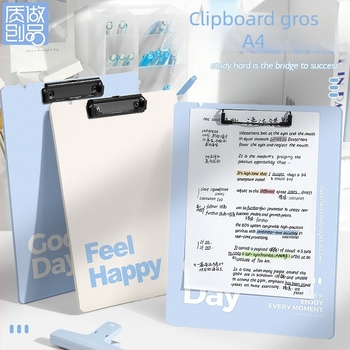 Clip de placă A4, grosime 2,6 mm, cu cârlig de agățare, pentru birou – depozitare fișiere din spumă și suport de învățare