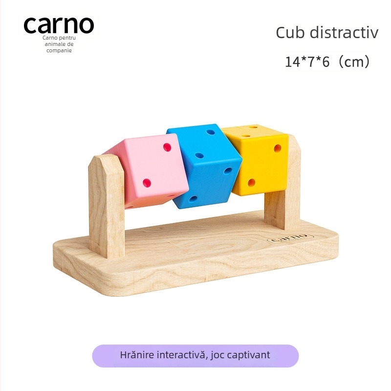 Accesorii pentru hamsteri: set dentiție din lemn cu casă de adăpost, Carno, origine Suqian, Jiangsu