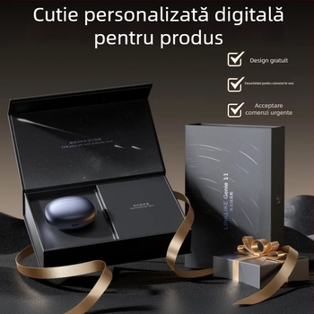 Cutie de ambalaj personalizată pentru produse digitale pentru telefoane mobile, hârtie 250 g/m², imprimare logo disponibilă, imprimare offset/UV/gravură cu ștampilare argintie