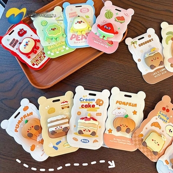 Carcasă pentru card cu tambur retractabil, stil Cartoon, ABS, pentru carduri de campus/studenți și legitimații de serviciu