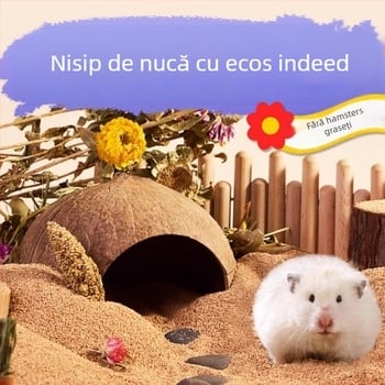 Deodorant pentru hamster cu nisip de nuc și rumeguș de hârtie-bumbac – Golden Bear