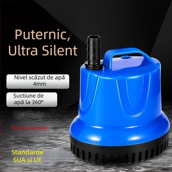 Pompa submersibilă pentru acvariu, trei în unu: circulație liniștită, filtrare și aerare