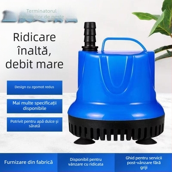 Pompa submersibilă pentru acvariu, trei în unu: circulație liniștită, filtrare și aerare