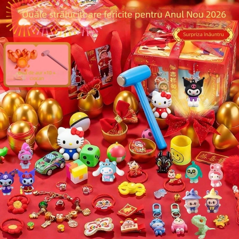 Set de jucării pentru cameră simulată, 5 cutii surpriză, destinat copiilor 7–14 ani, plastic/guma