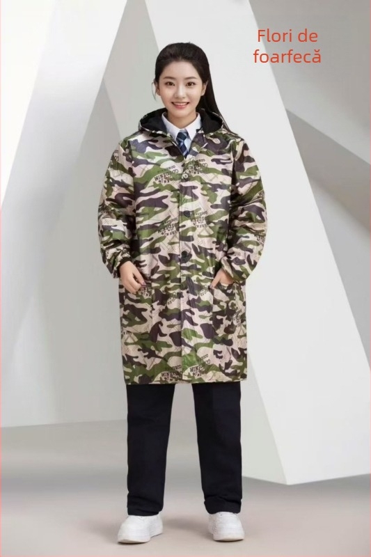 Geacă de lucru camuflaj, cu căptușeală fleece, mâneci lungi, pentru fabrici și depozite