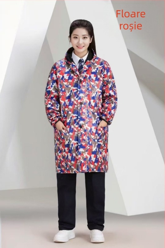 Geacă de lucru camuflaj, cu căptușeală fleece, mâneci lungi, pentru fabrici și depozite