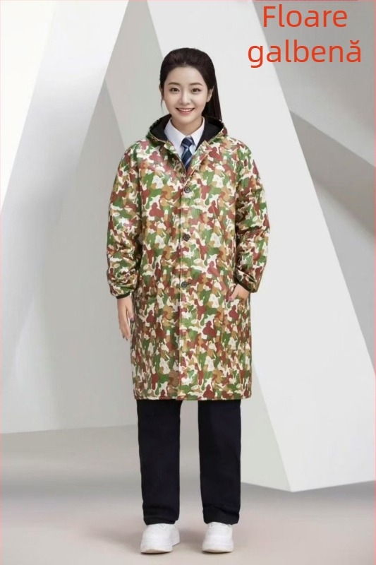Geacă de lucru camuflaj, cu căptușeală fleece, mâneci lungi, pentru fabrici și depozite