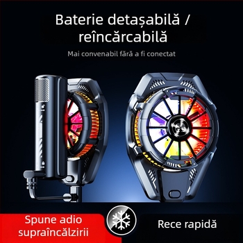 Răcitor wireless pentru telefonul mobil BINBO/HOOYS SRQ-X25, răcire pe semiconductori, trei trepte, 3W, ABS