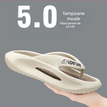 Flip-flops EVA pentru bărbați, talpă groasă anti-derapare, stil tineresc, vară 2025