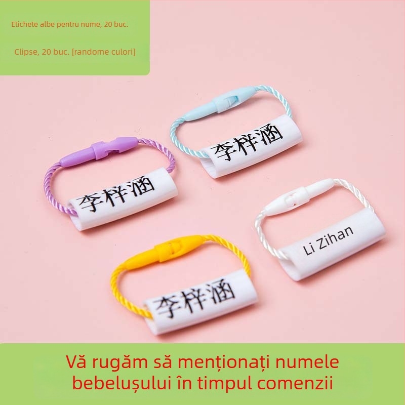 Etichete cu nume pentru grădiniță și școala primară, rezistente la apă și rupere, stil drăguț, imprimare