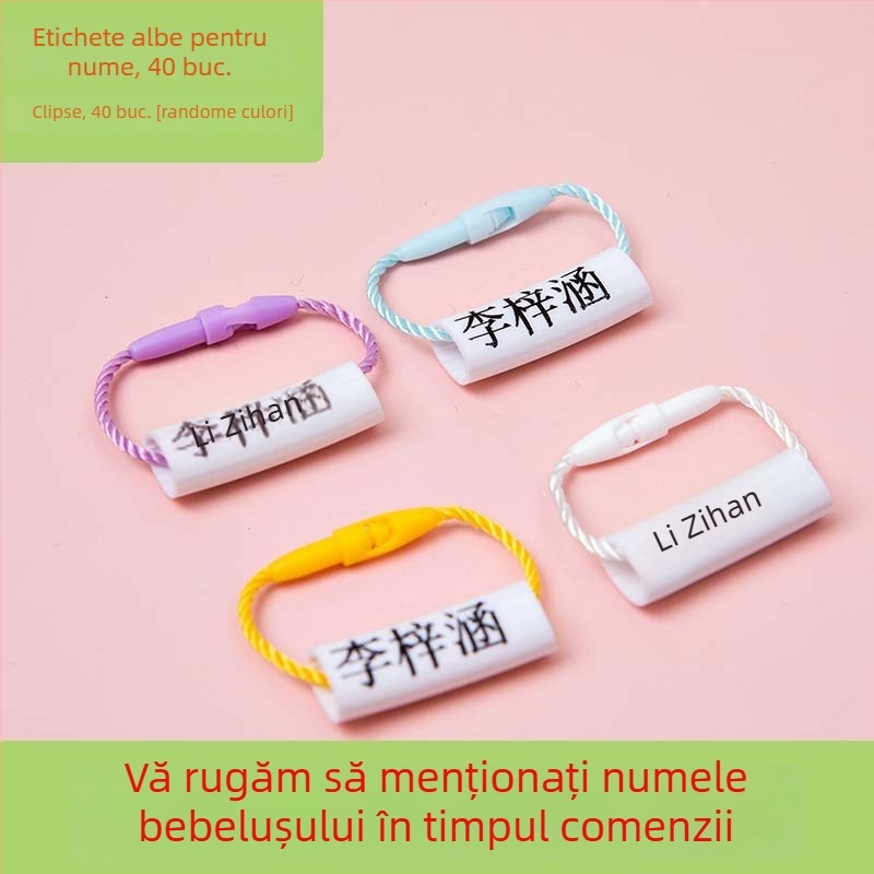 Etichete cu nume pentru grădiniță și școala primară, rezistente la apă și rupere, stil drăguț, imprimare