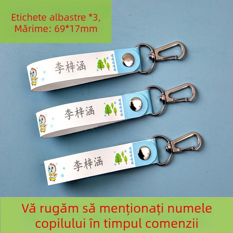 Etichete cu nume pentru grădiniță și școala primară, rezistente la apă și rupere, stil drăguț, imprimare