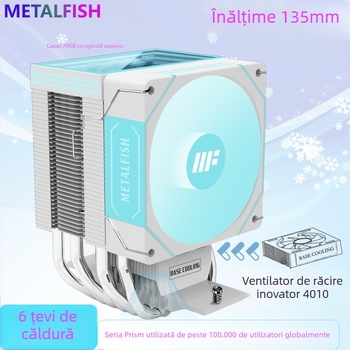 Cooler CPU Prism 1600, 6 conducte termice, lagăr hidraulic, răcire cu aer