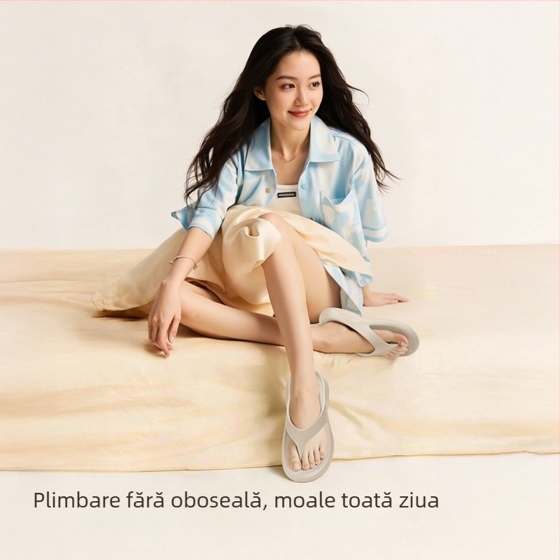 Șlapi bărbați din EVA, curea între degete, EVA pe partea superioară, talpă EVA, cataramă în formă de Y, antiderapant