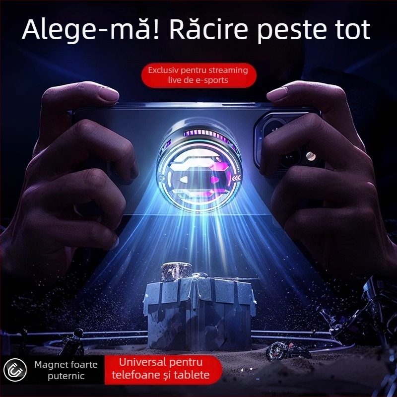 Răcitor magnetic pentru telefon cu răcire semiconductoră, suport de birou sau podea, răcire rapidă