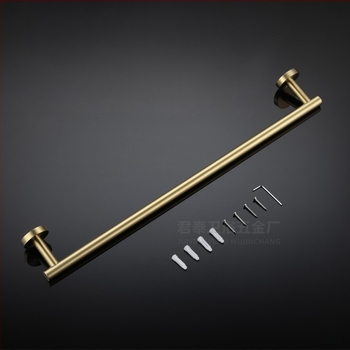 Bară de prosoape montată pe perete, din oțel inoxidabil 304, finisaj placat cu aur, braț unic, sarcină 20 kg