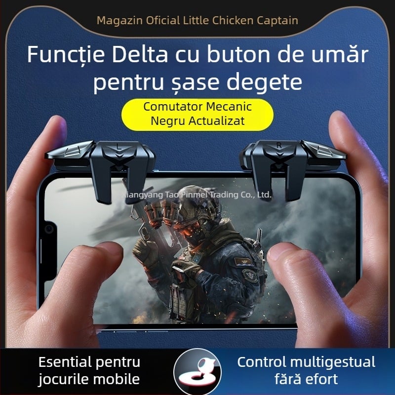 Buton mecanic de umăr cu șase degete pentru jocuri mobile - wireless, interfață neobișnuită, nivel începător