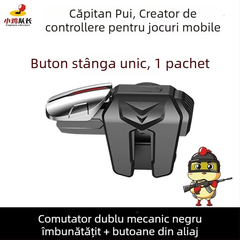 Buton mecanic de umăr cu șase degete pentru jocuri mobile - wireless, interfață neobișnuită, nivel începător