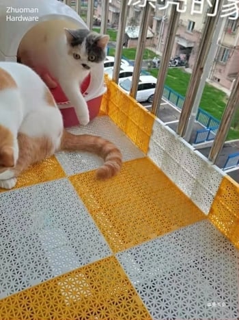 Pătură antifurt pentru fereastră cu plasă de balcon — protecție pentru pragul ferestrei, plasă pentru plante, separator din plastic