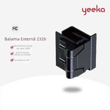 One Card balama exterioară din aliaj de zinc pentru carcase și dulapuri de automatizare industrială, model 2326