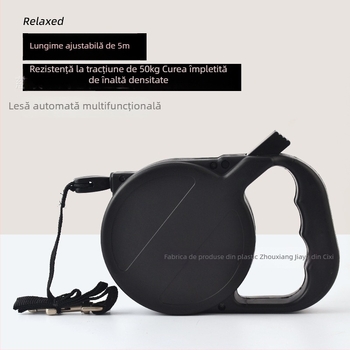 Lesă de câine retractabilă, material PP, origine Zhejiang, ambalare 44 bucăți