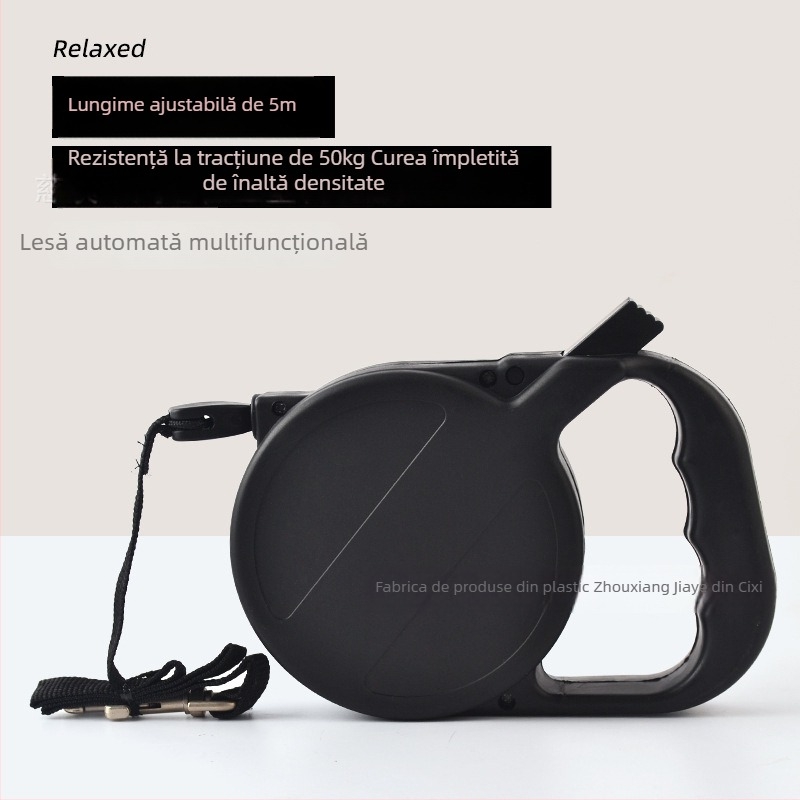 Lesă de câine retractabilă, material PP, origine Zhejiang, ambalare 44 bucăți
