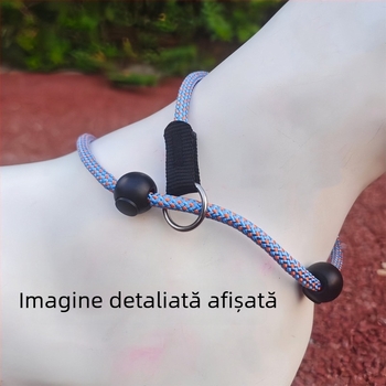 Lesă pentru câini din lanț pentru dresaj, ABS material, neextensibilă, curea toracică, model 34219
