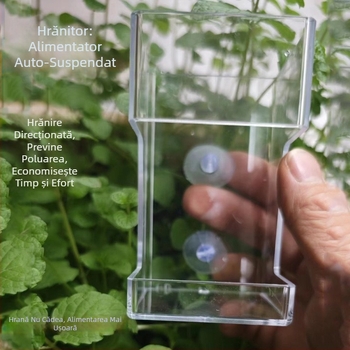 Hranitor pentru acvariu, din plastic, alimentare cu punct fix, potrivit pentru acvarii, cutie cu 100 buc