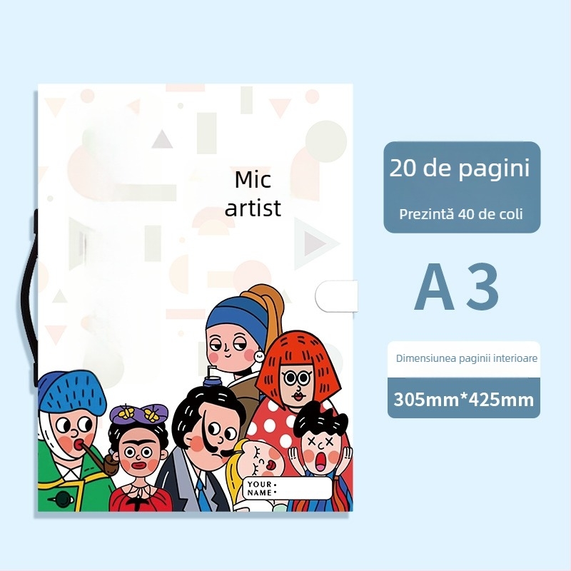 Album de stocare pentru opere de artă — Fudele 3320, 40 pagini, grosime 85, material din plastic