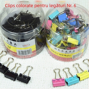 Cleme pentru documente metalice, model 5106, 60 bucăți pe cutie, Great Power