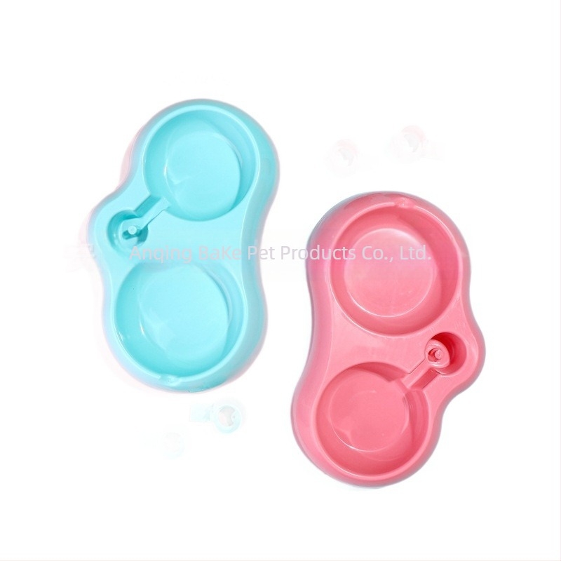 Adăpător automat pentru pisici, cu două boluri – din plastic