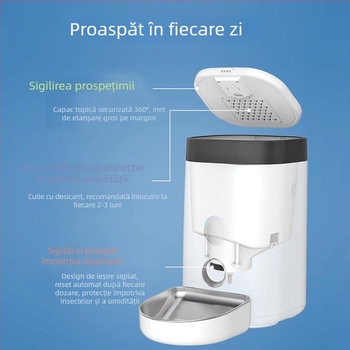 Nasda Hranitoare automată inteligentă pentru pisici - ABS, model F10, alimentare automată