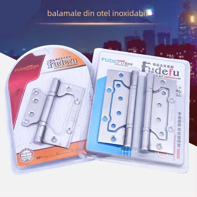 Balama din oțel inoxidabil pentru uși și ferestre; finisaj tras prin fir; producție personalizată; stil modern minimalist