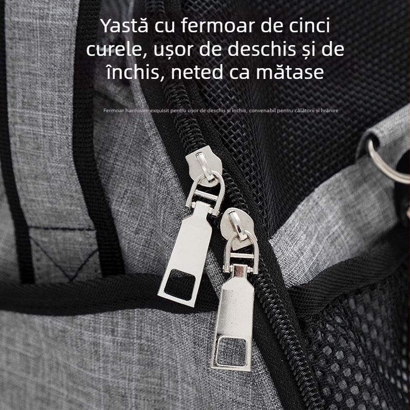 Geantă pentru animale de companie pentru ieșiri, design crossbody, material Oxford, capacitate 5 kg, Pet Search