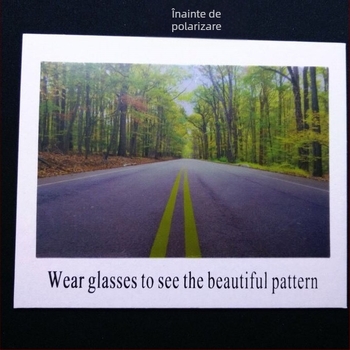 Carte de test polarizată pentru ochelari, orientare verticală, lansare vară 2021, pentru magazine de ochelari