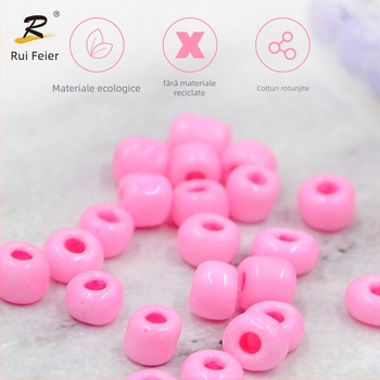 Kit de antrenament pentru înnodarea mărgelelor pentru copii – mărgele din plastic, OA038 model, stil obișnuit