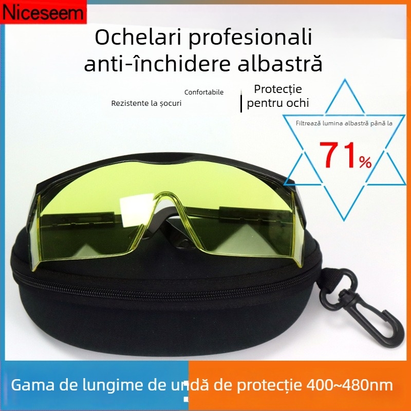 Kaikexing K-001 Ochelari anti-lumină albastră pentru telefoane și calculatoare, lentile PC, ramă PP, protecție UV bună, antioboseală