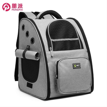 Pengpai Rucsac pentru pisici – Geantă de transport pentru animale de companie, respirabilă și pliabilă, Dragon Dance Cloth, Capacitate 13 kg, Greutate 1,6 kg, Model solid