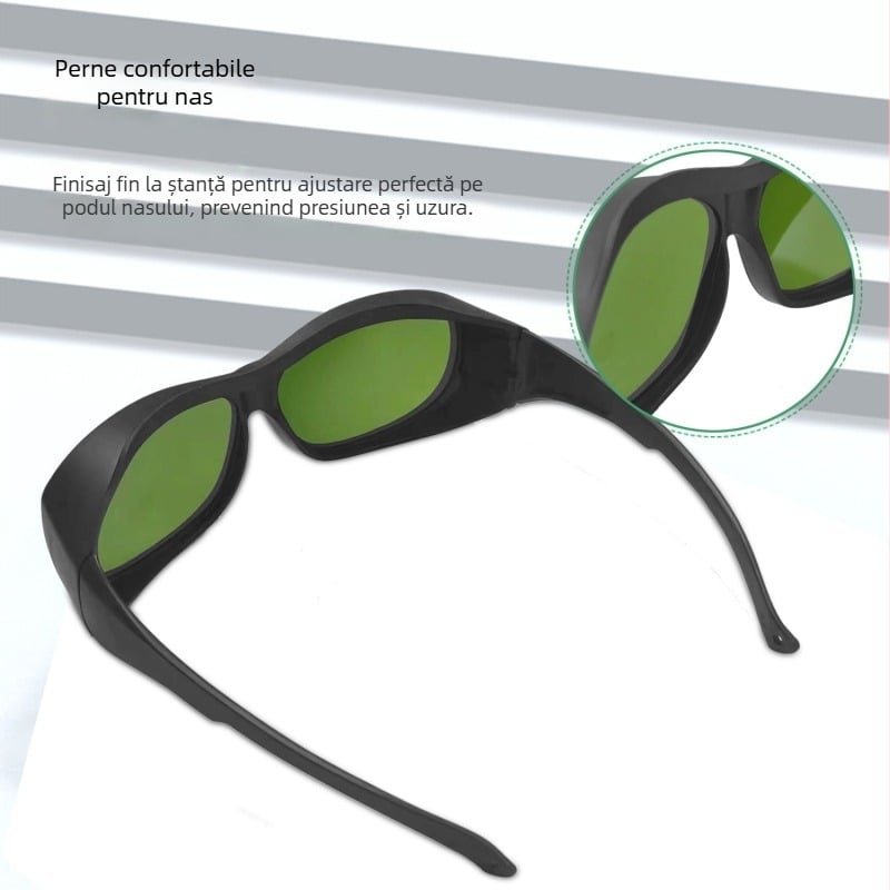 Ochelari de protecție TC-YJ-2903, ramă PC, protecție laser, lentilă 1,5 mm, standard GB30863/EN207