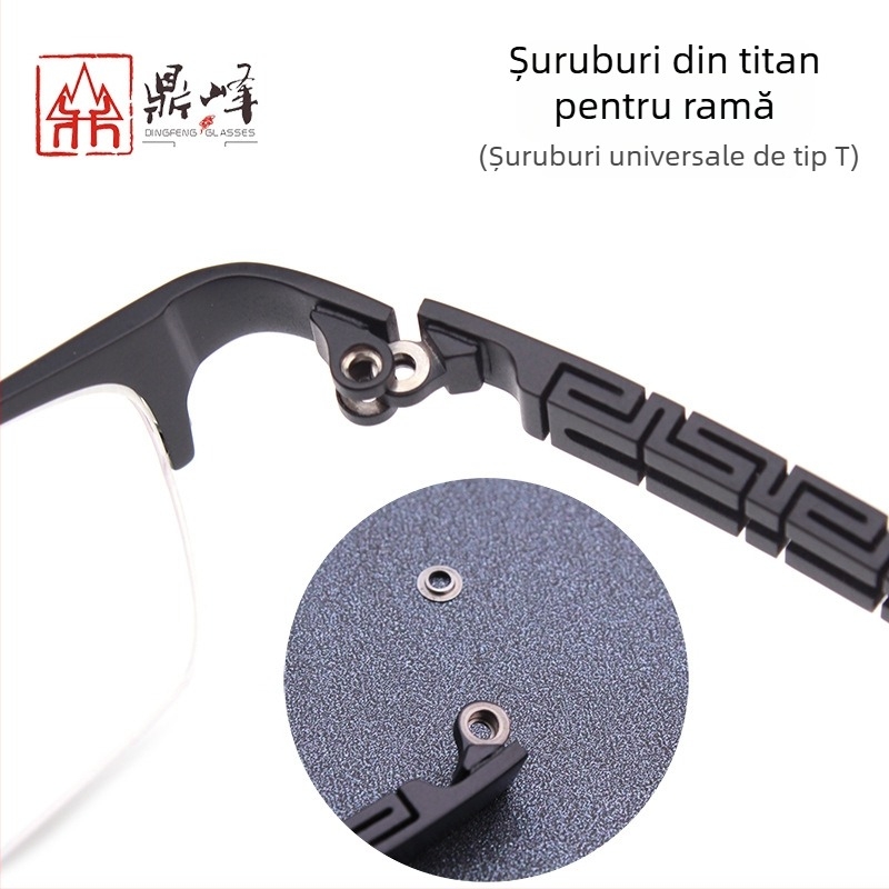 Garnitură pentru rame de ochelari Dingfeng, aliaj dur, ornamente