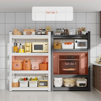 Raft metalic de bucătărie, etajat, 3–7 niveluri, stil modern minimalist, marcă Sanwei, model Kitchen shelves