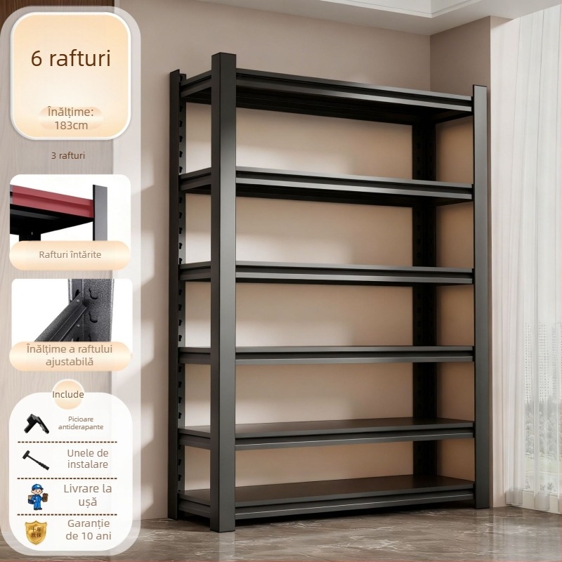 Raft metalic de bucătărie, etajat, 3–7 niveluri, stil modern minimalist, marcă Sanwei, model Kitchen shelves