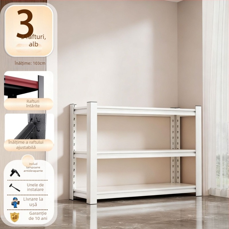 Raft metalic de bucătărie, etajat, 3–7 niveluri, stil modern minimalist, marcă Sanwei, model Kitchen shelves