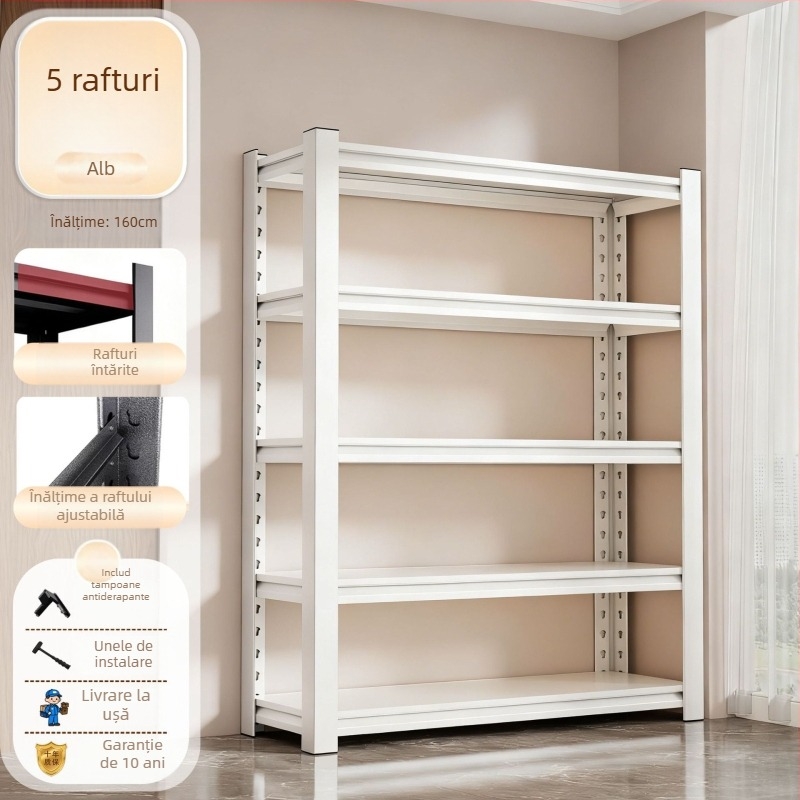 Raft metalic de bucătărie, etajat, 3–7 niveluri, stil modern minimalist, marcă Sanwei, model Kitchen shelves