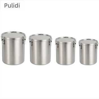 Pridy Recipient pentru hrană pentru animale din oțel inoxidabil 304, etanș, capacitate 520–2500 ml