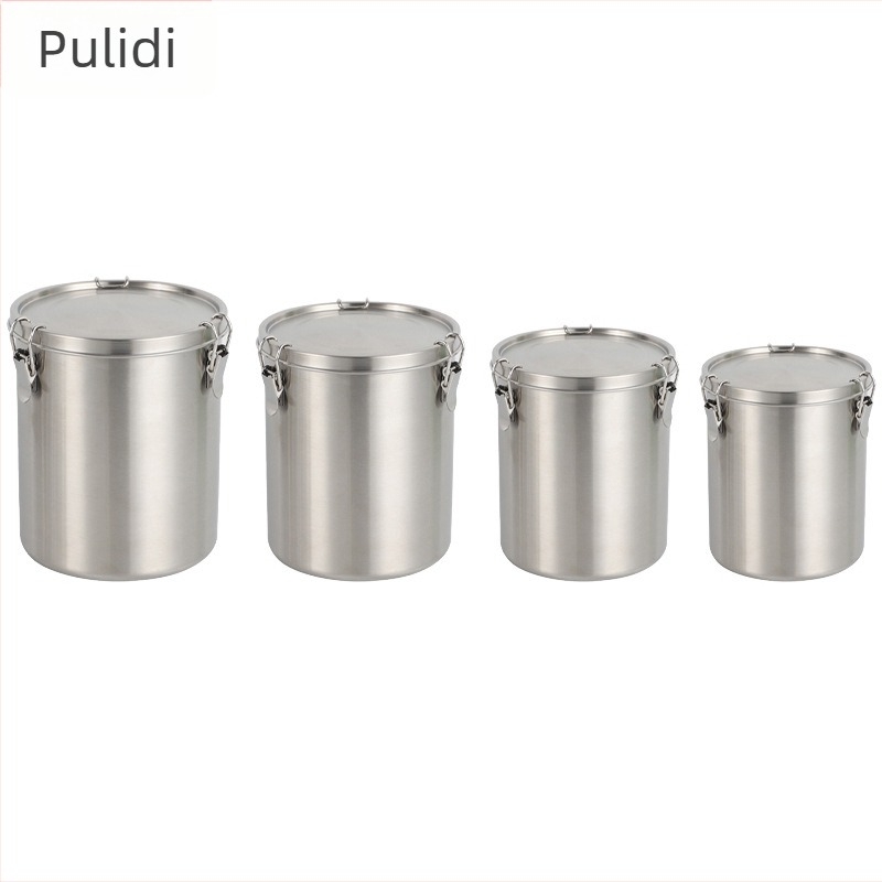 Pridy Recipient pentru hrană pentru animale din oțel inoxidabil 304, etanș, capacitate 520–2500 ml