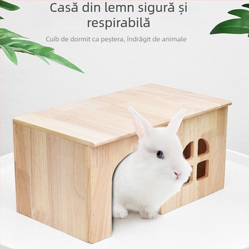 Cuib din lemn pentru animale de companie – adăpost pentru animale mici; material: lemn; nu este importat; personalizare la nivel de fabrică