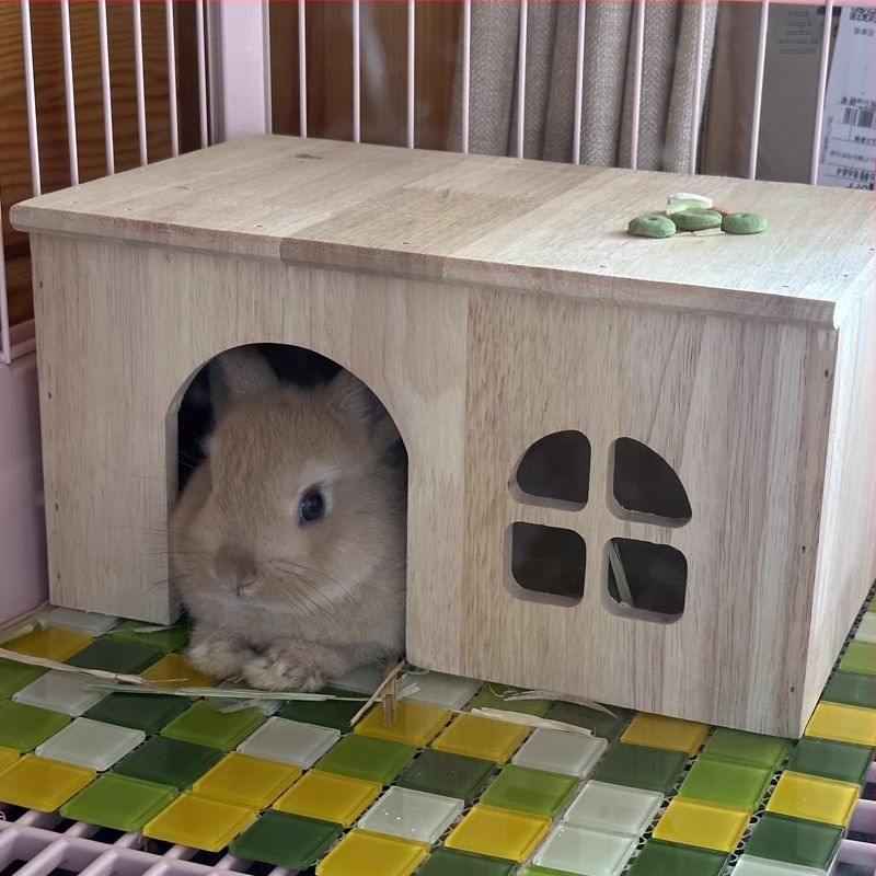 Cuib din lemn pentru animale de companie – adăpost pentru animale mici; material: lemn; nu este importat; personalizare la nivel de fabrică