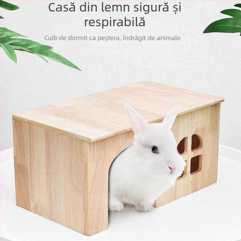 Cuib din lemn pentru animale de companie – adăpost pentru animale mici; material: lemn; nu este importat; personalizare la nivel de fabrică